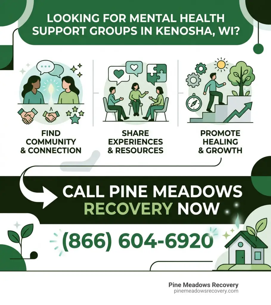 Mental health support groups in Kenosha WI